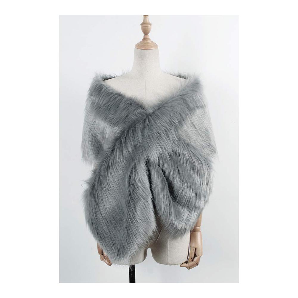 Luxuriöse Pashminas Damen Shrug Kunstfell Schal Wrap für Winter Hochzeitskleider - Elegante Stola & Poncho in 10 Farben perfekt für Hochzeiten
