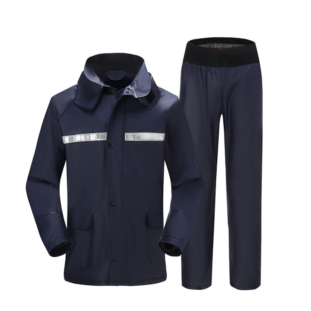 Hochwertige Regenjacke für Herren Wasserdichter Regenanzug mit Kapuze perfekt für Outdoor-Aktivitäten! Verfügbar in Blau/Grün Größen XL/XXL/3XL/4XL. Jetzt wetterfest bleiben