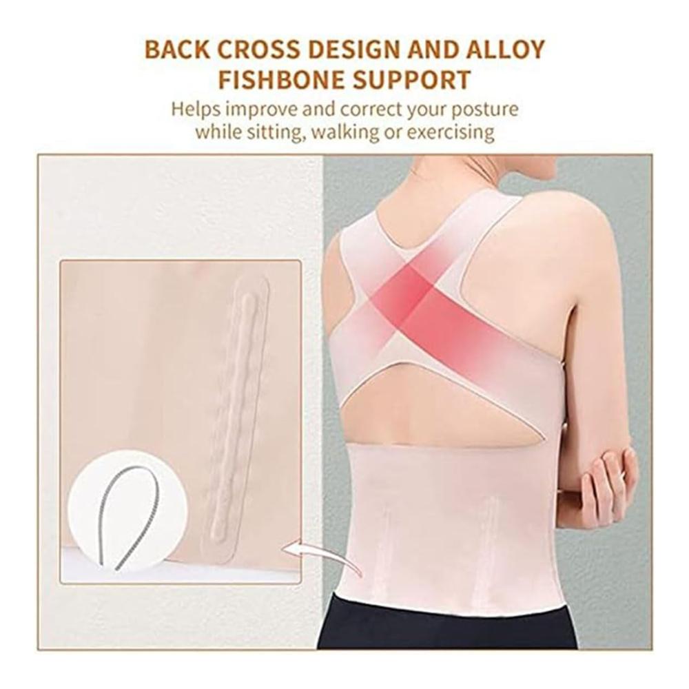 Schlank und sicher 3-in-1 Taillentrainer-BH für Frauen - Haltungskorrektur Nahtlose Formwäsche & Bauchkontrolle (Schwarz XL) - Jetzt mit formenden Tops