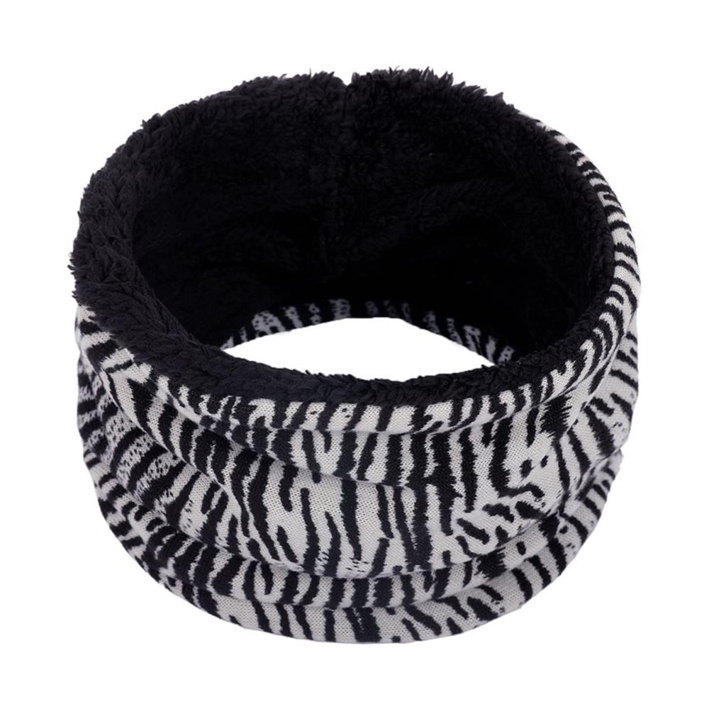 Stilvoller Winter Nackenwärmer mit Zebramuster Dickes Halstuch für universelle Wärme und modischen Flair (Farbe D3) - Jetzt erhältlich