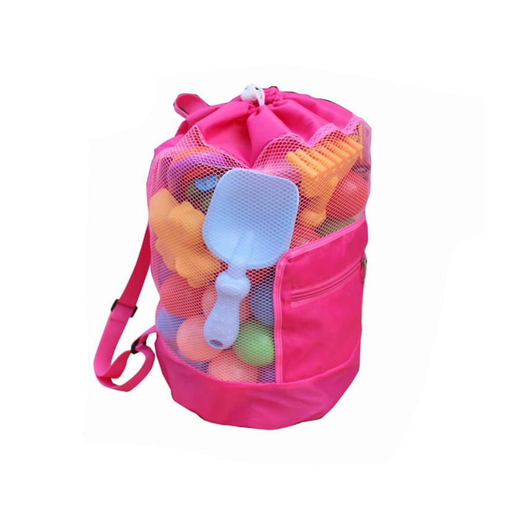 Stilvolle Reisetasche für Strandliebhaber Muschel-Aufbewahrungstasche & Rucksack in Einem! Praktisch trendy und rosa. Perfekt für sonnige Tage am Meer
