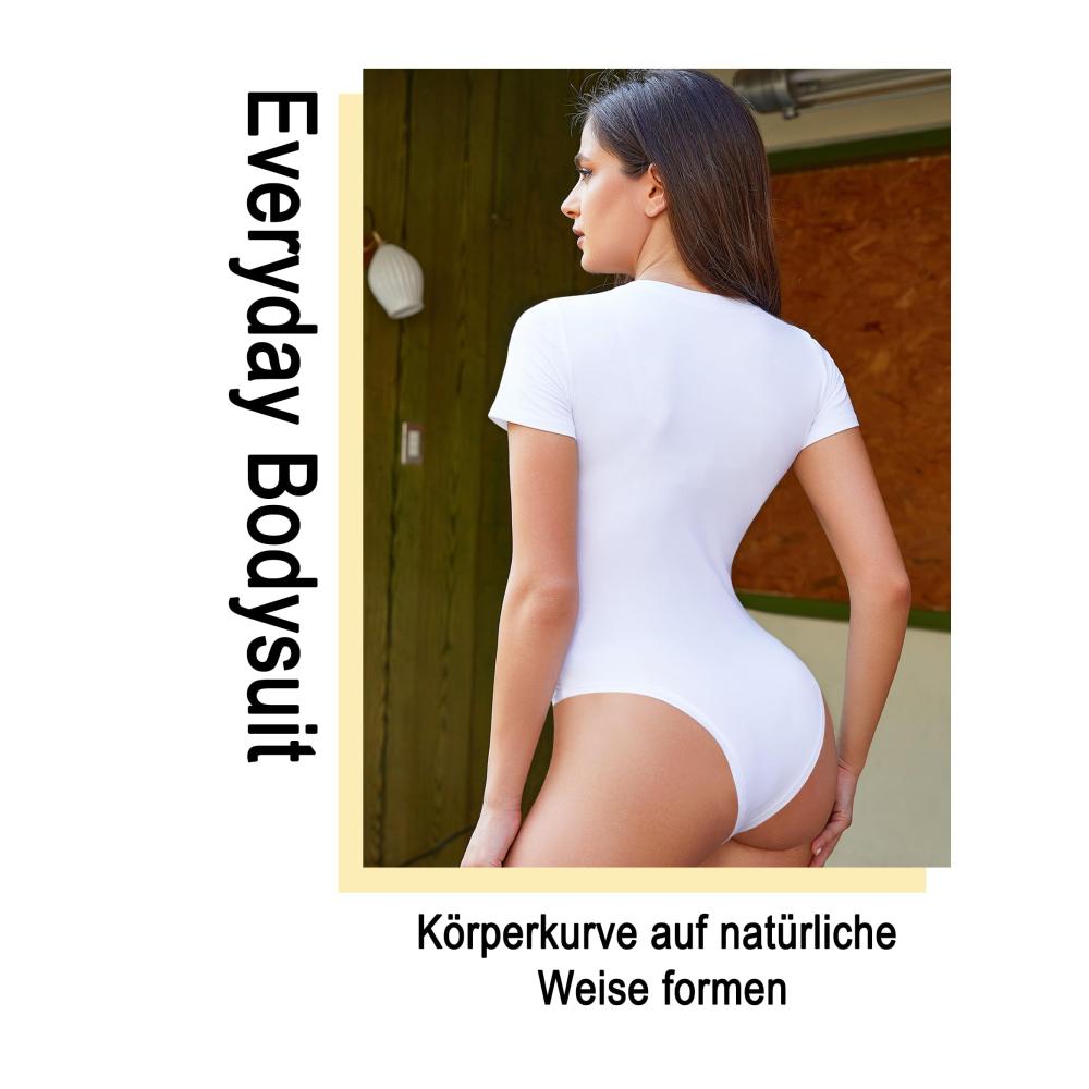 Entdecken Sie den ultimativen Formende Bodys Sculpting Body Shaper Damen T-Shirt Tanga Bodysuit. Perfekt für eine schmeichelnde Silhouette und Selbstvertrauen jetzt erhältlich