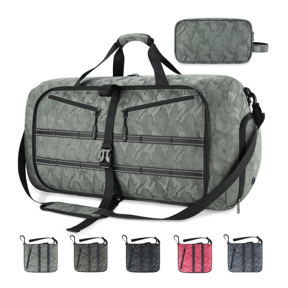 Große Lubardy Reisetaschen für Herren mit Schuhfach und Kulturbeutel – Wasserdicht Faltbar Leicht für Weekender Reisen Sport 40L-100L