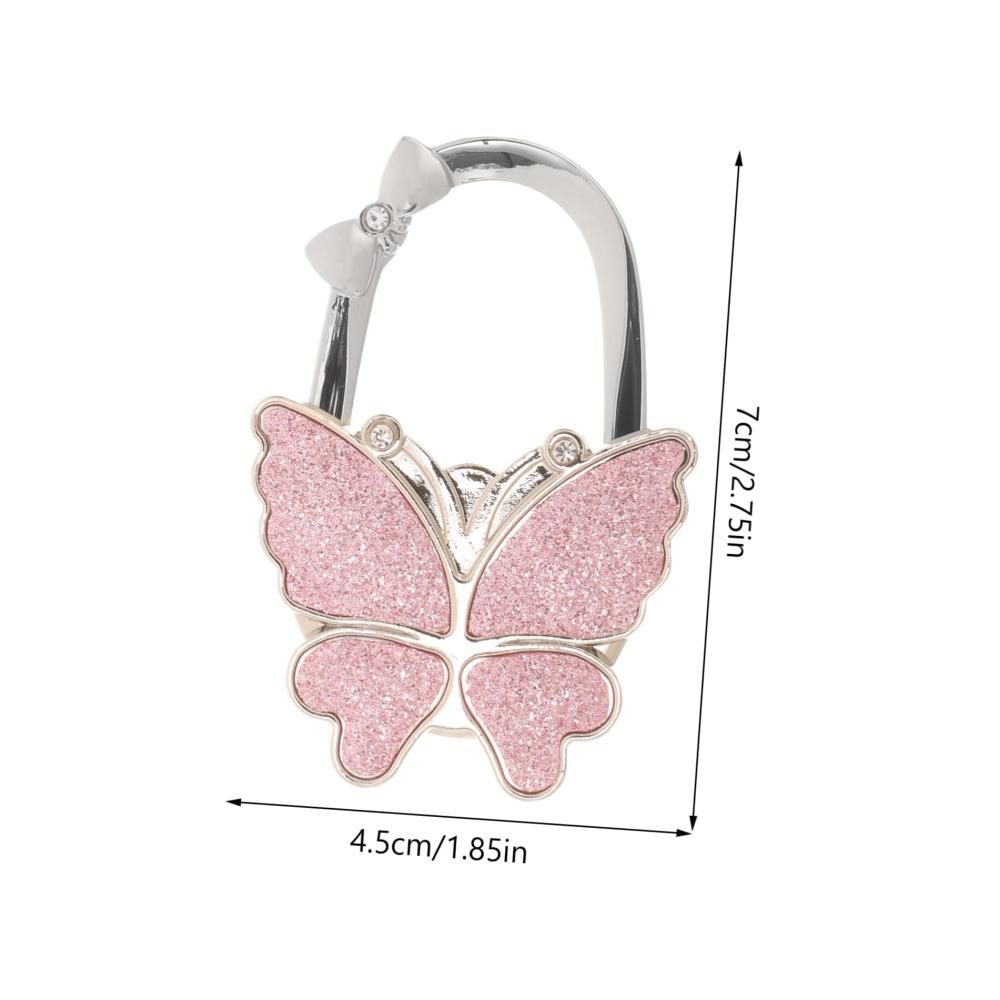 Stilvoller Handtaschenhalter Tragbarer Schmetterlings-Taschenhaken für Tische - Platzsparend falten und schnallen Sie Ihre Einkaufstasche elegant ab! Ideal für unterwegs