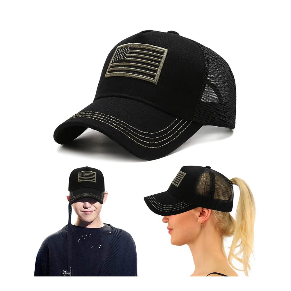 Auffällige Baseball Caps mit US-Flaggenaufklebern - Perfekte Kopfbedeckung für Outdoor-Sportler und Modebewusste Damen und Herren