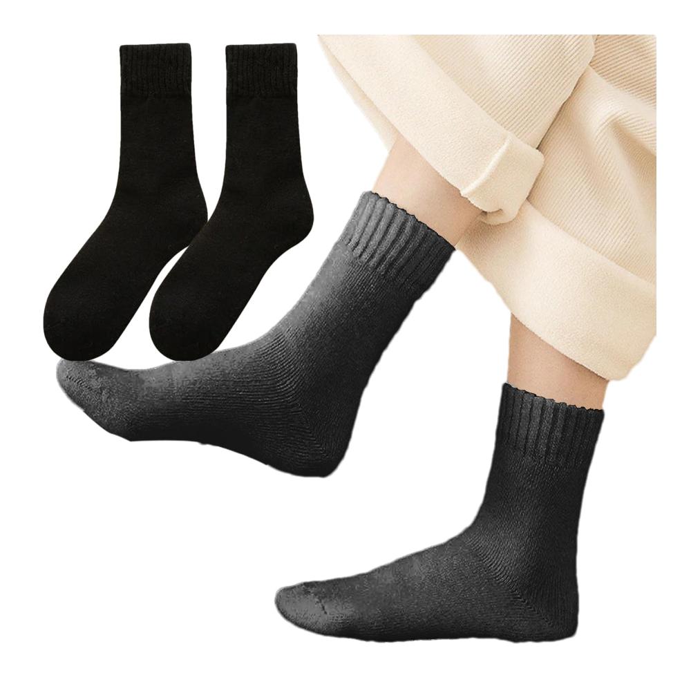 Ultimativer Komfort für kalte Tage Stoppersocken für Damen & Herren - 3 Paar warme gemütliche Wintersocken isoliert und rutschfest. Perfekt für zu Hause oder unterwegs