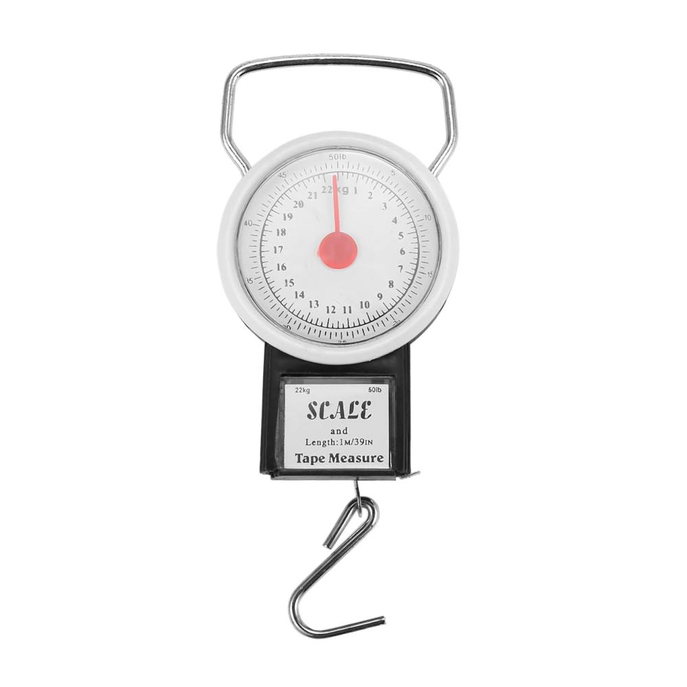 Präzise wiegen unterwegs Tragbare Gepäckwaage für Reisende bis zu 22 kg/50 lb – Kofferwiegegerät mit Maßband für müheloses Reisen