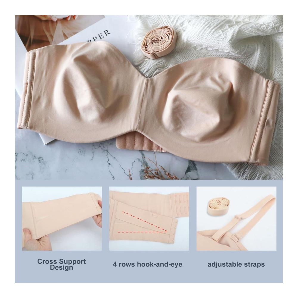 Entdecken Sie die ultimative Vielseitigkeit mit unseren klassischen BHs 2023 Neue rutschfeste voll stützende umwandelbare Bandeau- Alltags- bequeme Sport- und trägerlosen Damen-BHs