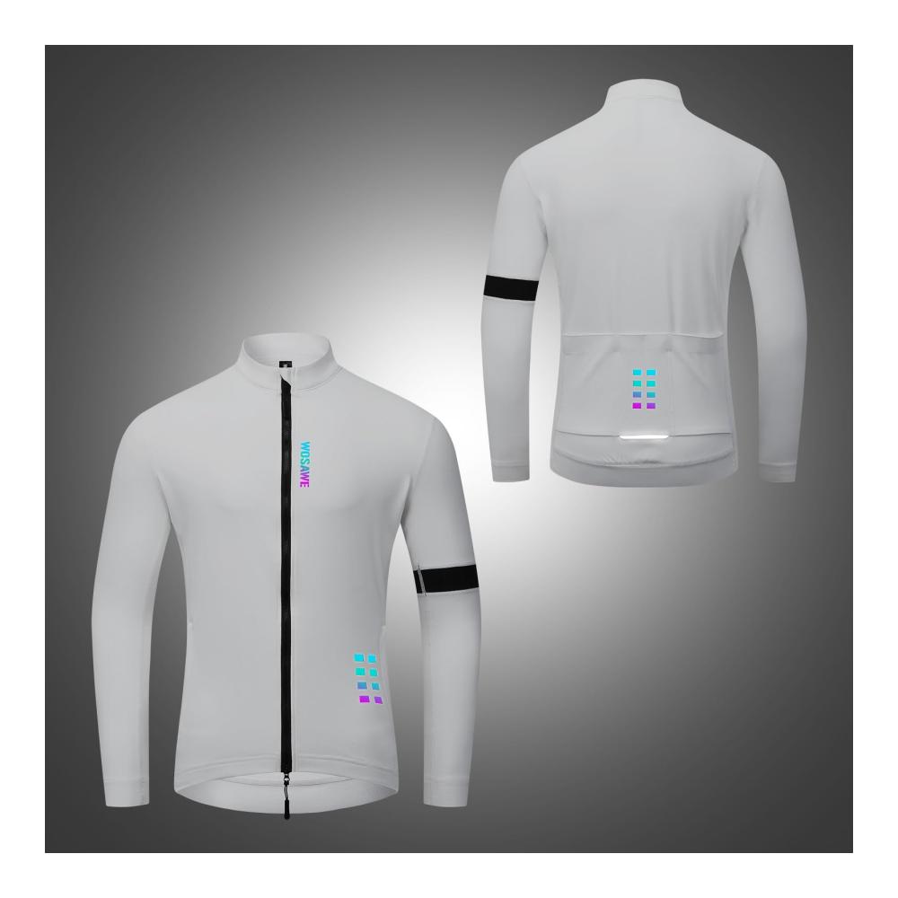 Herren Radjacke Winddicht Thermisch Isolierte Warm Mountainbike Jacke Fleece Mantel Langarm Reißverschluss Fronttaschen Verstellbar f\u00fcr Winter Herbst Radfahren Wandern
