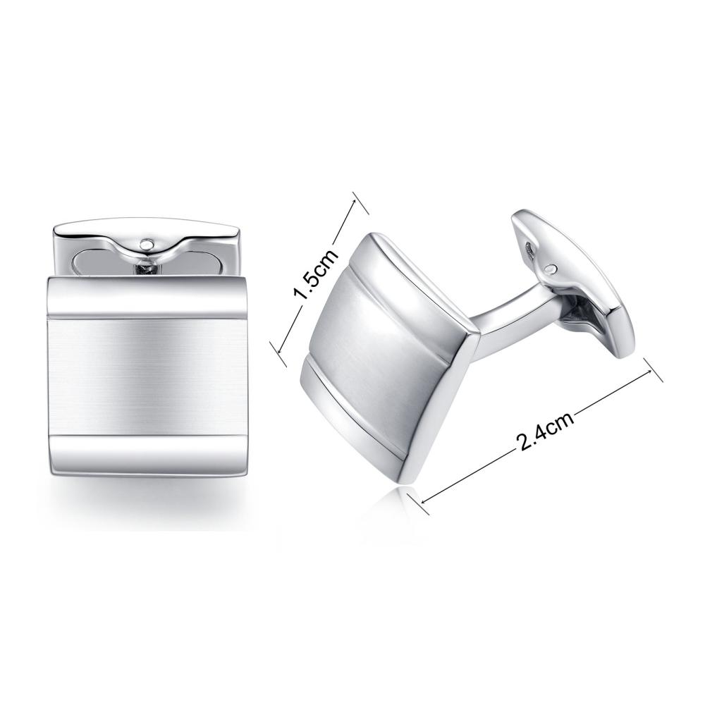 Elegante Herren Manschettenknöpfe Edelstahl quadratisch Business & Hochzeit. Das perfekte Geschenk für Stilbewusste