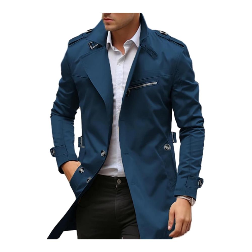 Entdecken Sie den ultimativen Winterstil mit dem NAKEAH Herren Baumwollmantel Perfekte Wärme und zeitlose Eleganz in einem einreihigen Mantel mit Kapuze