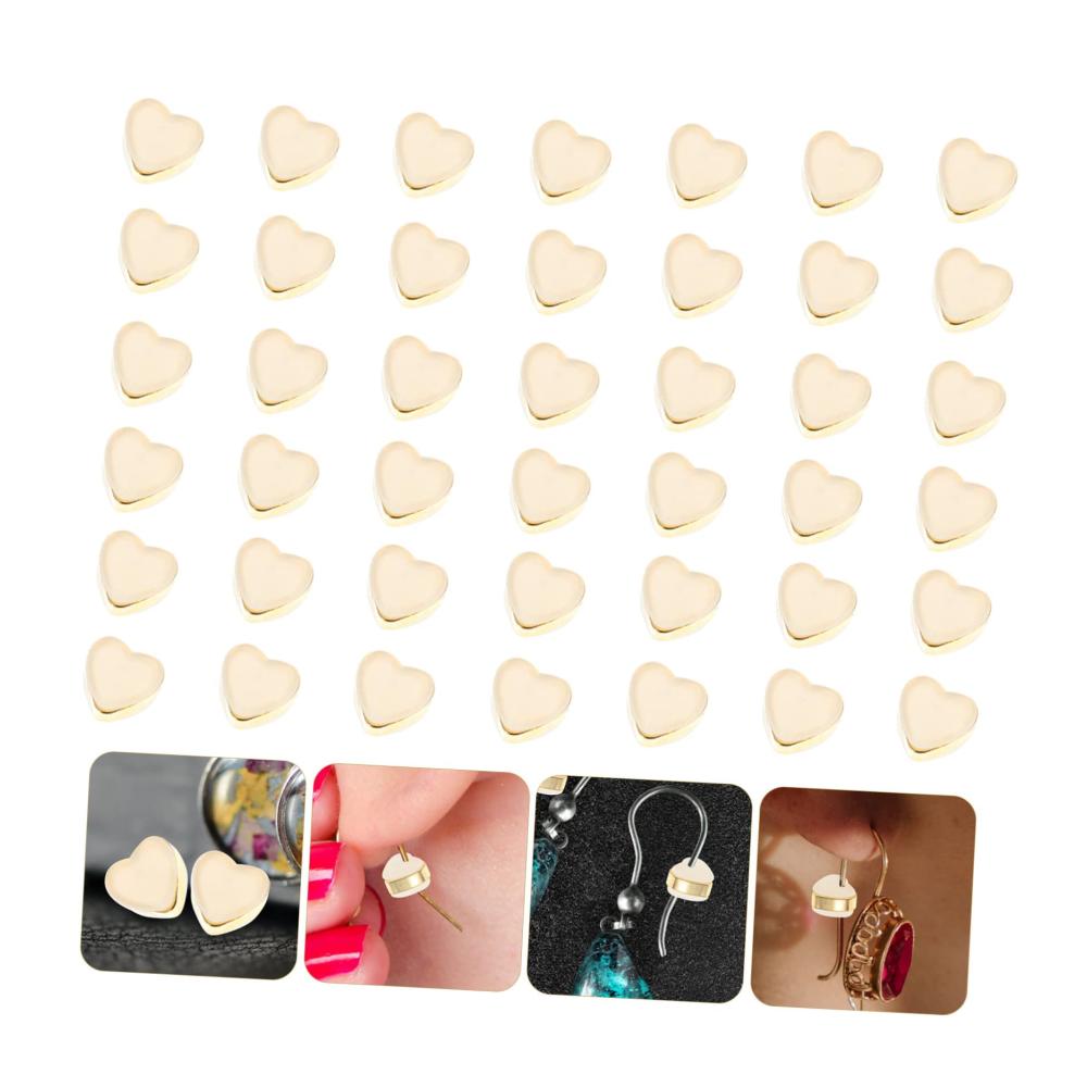 100er Pack Ohrstöpsel Damen für Ohrringe Ohrringrückseiten Silikon Sicherheits-Ohrstopper Ohrstecker transparent für Ohrringe zum Selbermachen Verschlüsse Zubehör Verschluss hinten Damen
