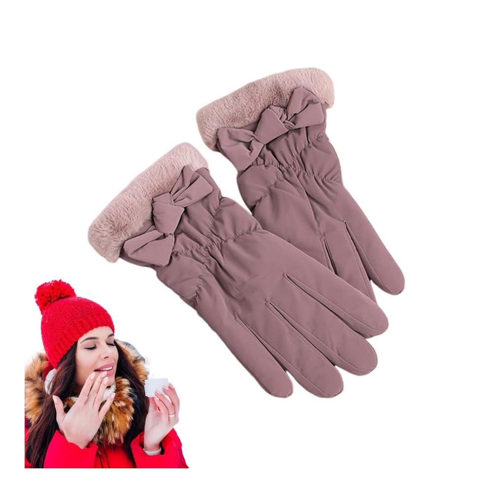 Damen-Handschuhe Warme winddichte Sport-Handschuhe für Gartenarbeit Skifahren & Autofahren – Perfekte Winterbegleiter