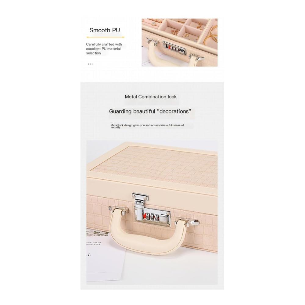 Brillanter Stil Schmuckkästen für jeden Anlass! Großzügiger Tragekomfort luxuriöse Organisation. Perfekt für Ringe Ohrringe und Halsketten. Jetzt erhältlich Tragbarer Schmuck-Organizer