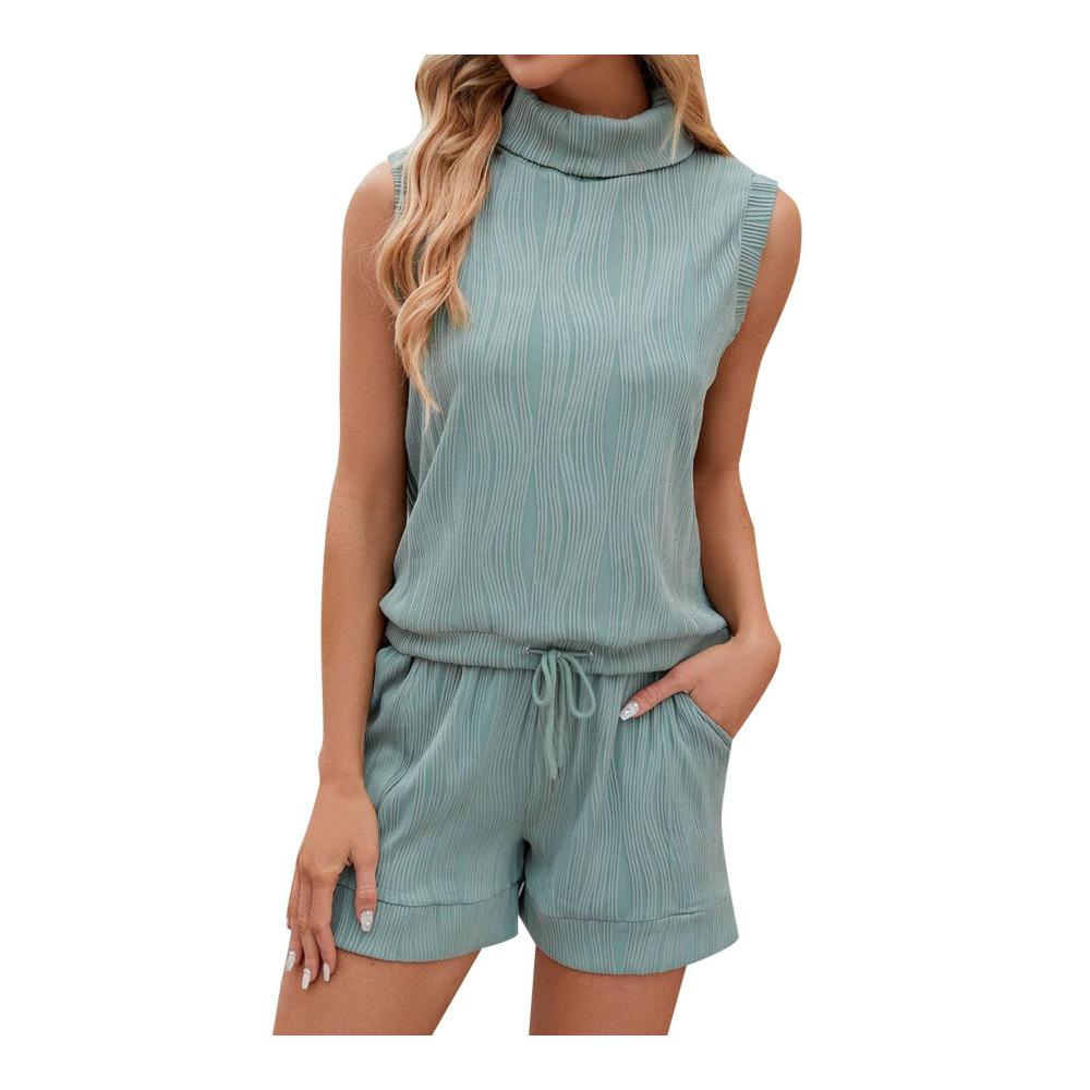 Erfrischender Sommerstil Damen Skorts Set - Komfort trifft auf Eleganz mit Tanktop und Shorts - Ideal für Urlaub und Freizeit
