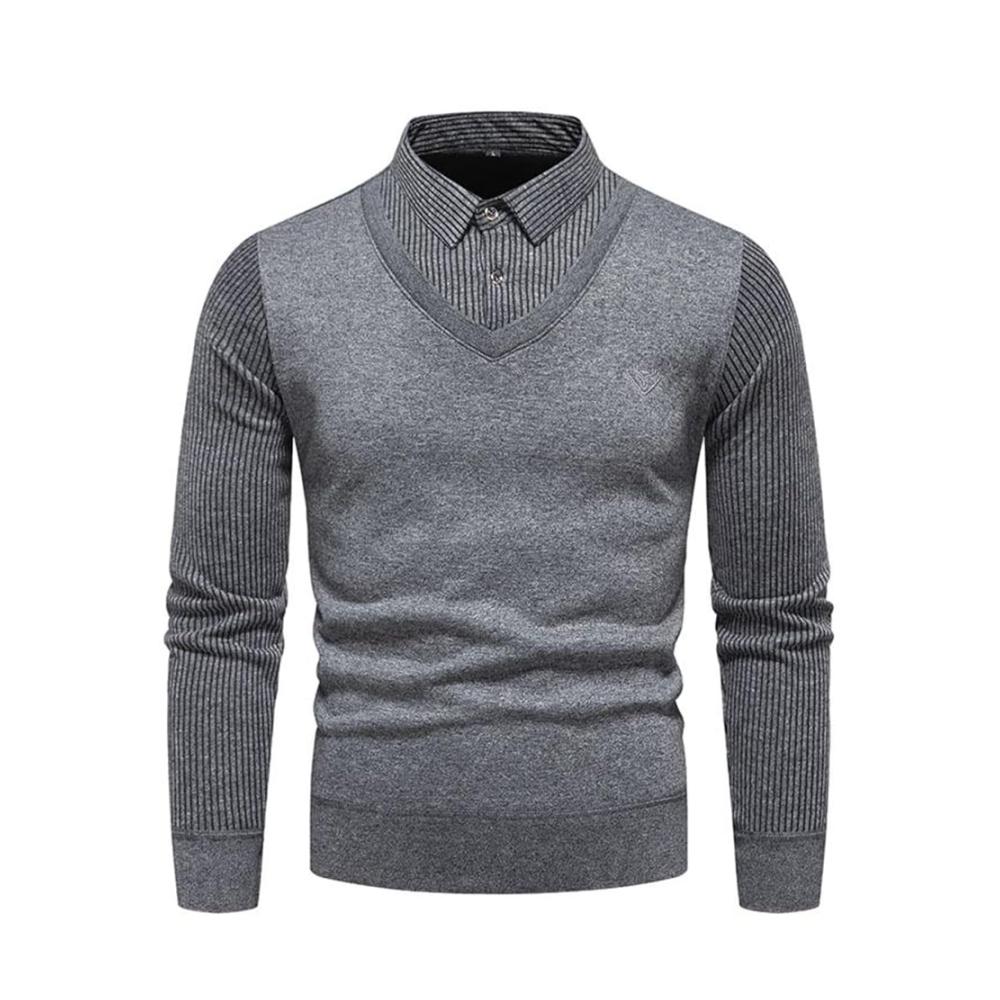 Stilvoller Herren Pullover Elegante Strickwaren für den Herbst mit Business-Touch und Stretch-Komfort. Perfekt für den modernen Gentleman