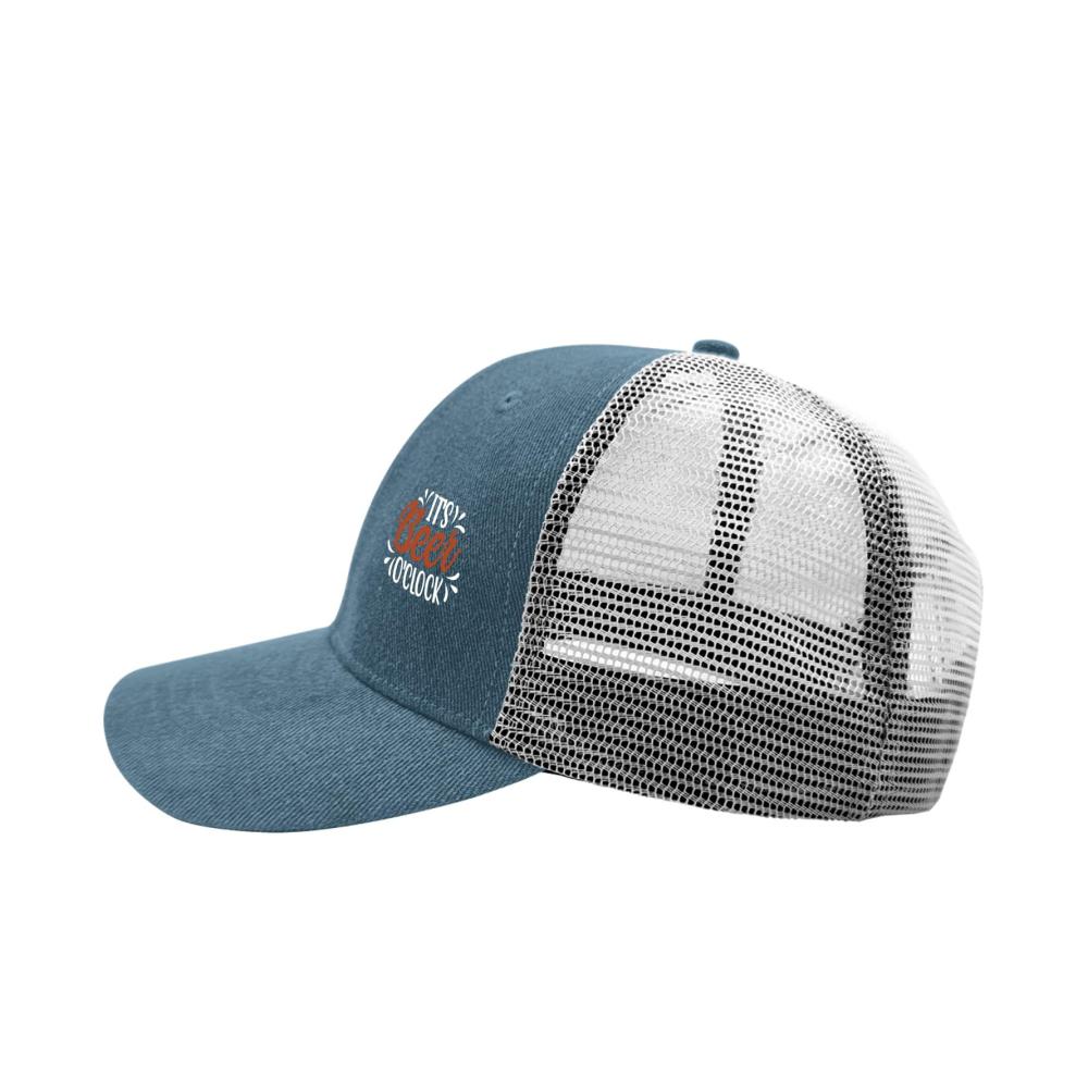 Coole Baseball Caps mit Es ist Bierzeit-Aufschrift – Retro Trucker-Hüte für stilbewusste Teenager und Erwachsene