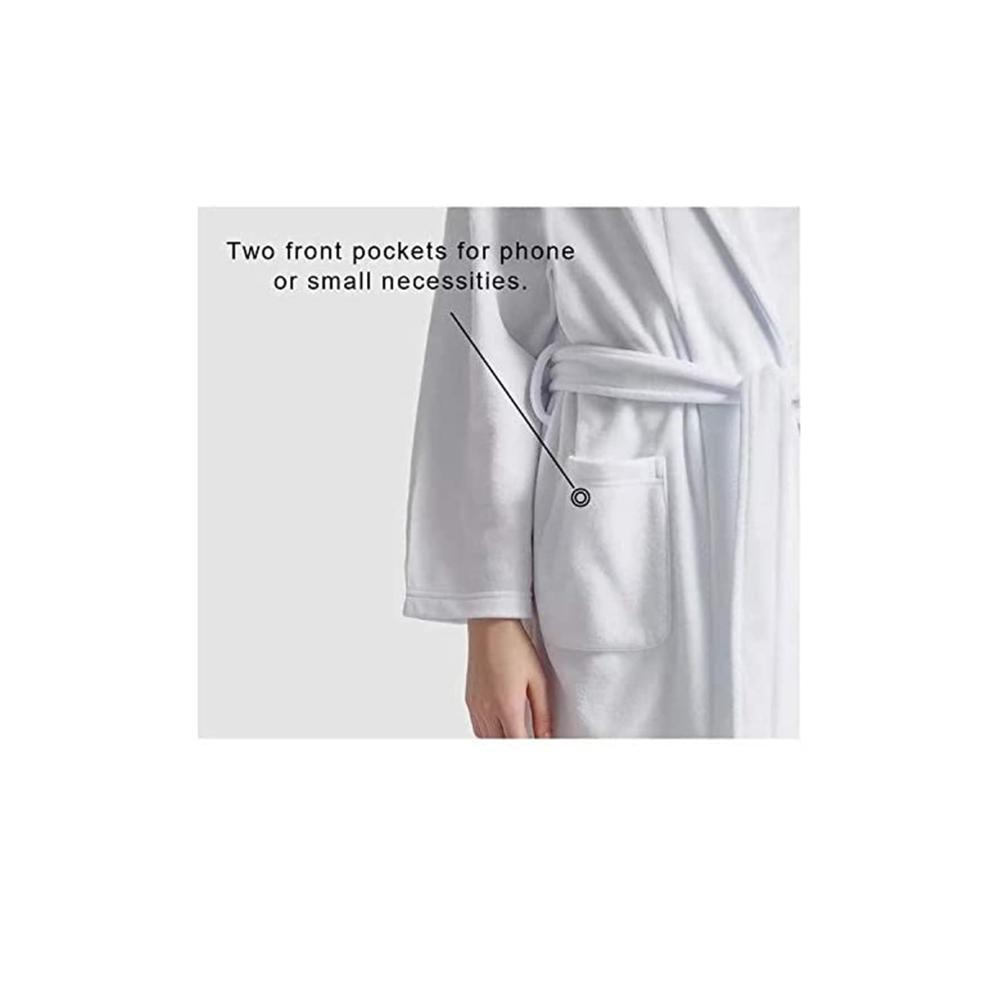 Erstklassige Damen-Bademäntel Ultraweiche Kimono-Stil Morgenmäntel - Verstellbarer Gürtel Waffelstruktur extra lang & warm. Jetzt gemütlich machen