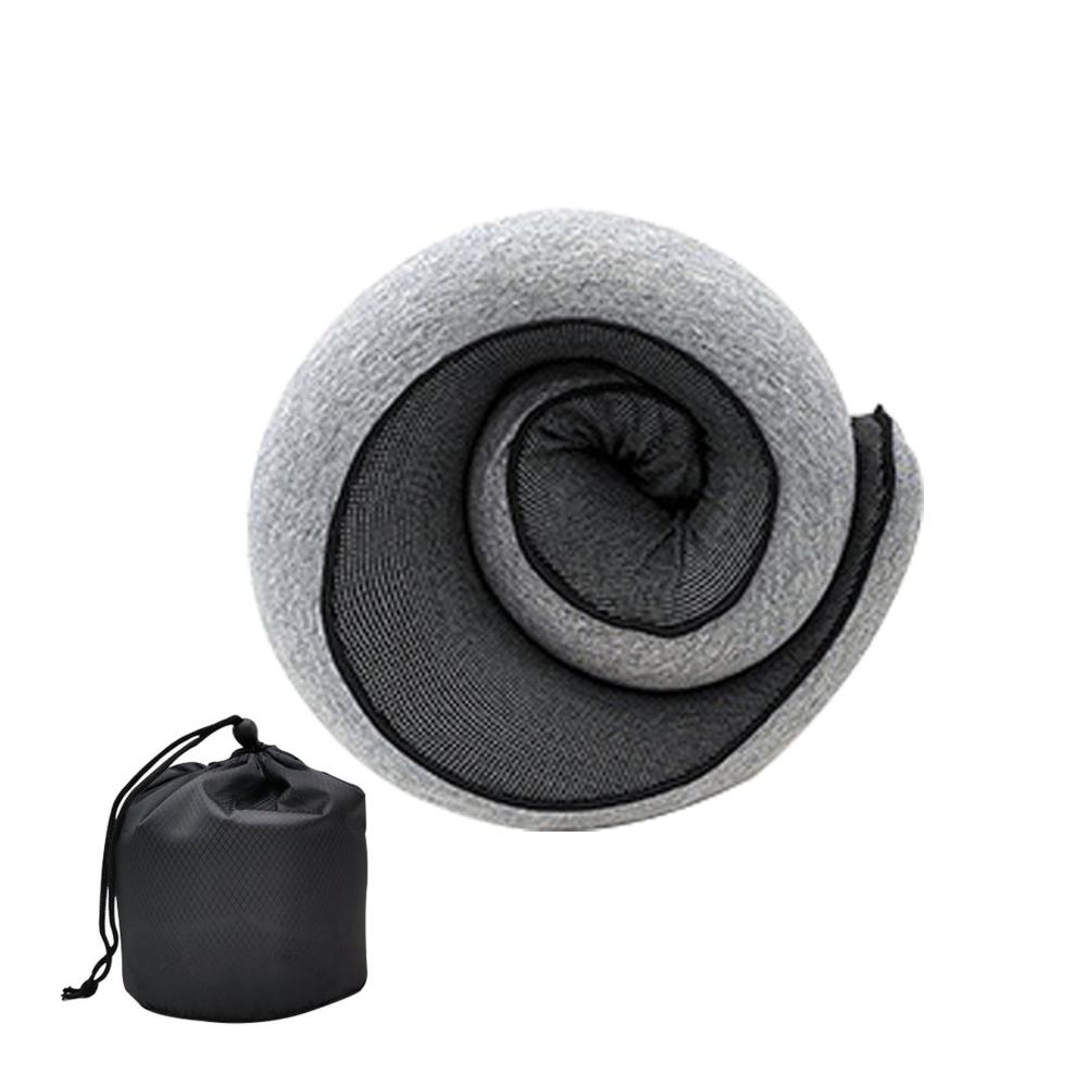 Entspannt reisen Memory Foam Nackenkissen mit waschbarem Bezug für Flugzeug Auto & Bahn | Komfortables Nackenhörnchen für unterwegs