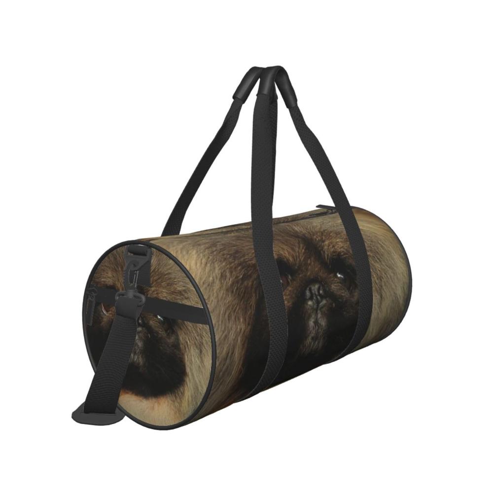 Elegante Reisetasche mit niedlichem Pekinese-Druck | Wasserdicht | Wochenendtasche & Handgepäck für Damen und Herren | Schwarz | Einheitsgröße | Ideal für stilvolles Reisen