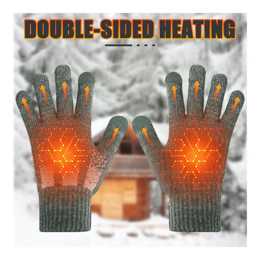 Erleben Sie ultimative Wärme USB-beheizte Handschuhe für Herren und Damen | Touchscreen | Vollfinger | Winterhandschuhe für Ski Radfahren Motorradfahren | Heizbare Handwärmer