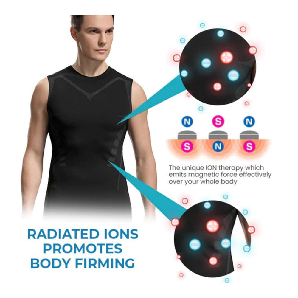Shape-Oberteil für Herren Ionic Shaping Weste Kompressionsshirt für eine schlankere Silhouette