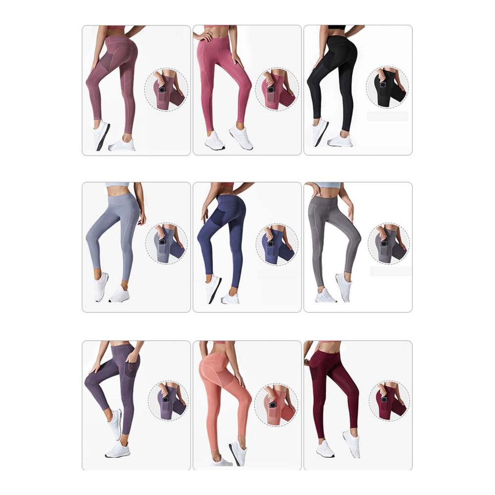 Erreiche neue Fitnesshöhen Hochtaillierte Damenleggings mit Bauchkontrolle und praktischen Netztaschen für ein komfortables und stilvolles Training. Gönn dir Qualität und Komfort