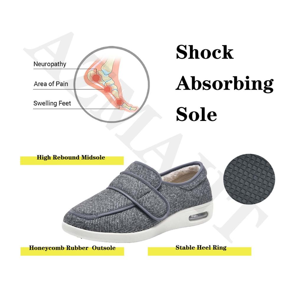 Bequeme Slipper & Mokassins für Damen und Herren Orthopädische Gesundheitsschuhe mit Memory Foam zum reinschlüpfen. Perfekt bei Hallux valgus und für Hallensportler