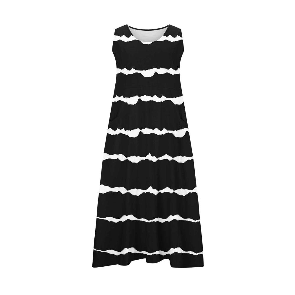 Elegante Abendkleider für besondere Anlässe Sommerliche gemusterte Leinenkleider mit schmeichelhafter A-Linien-Silhouette