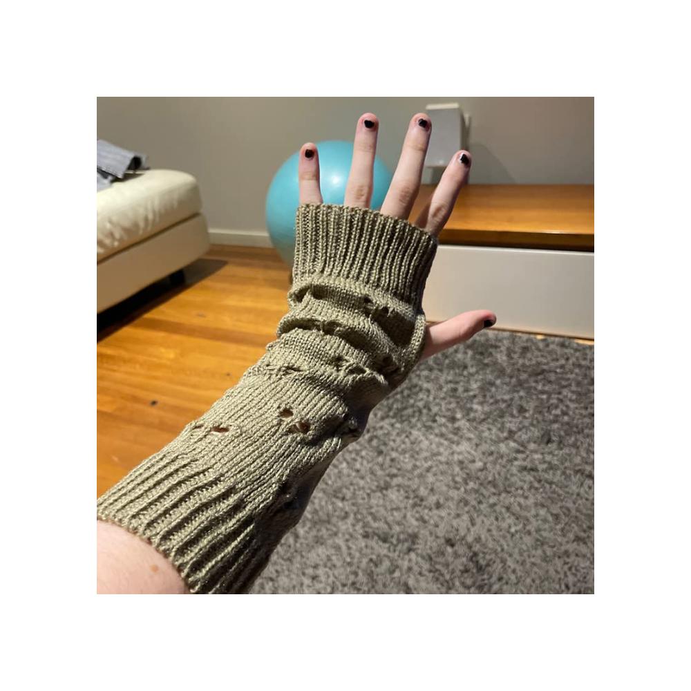 Erstklassige Winterhandschuhe für Damen & Mädchen Warm Strick Herz-Design & Fingerlos! Perfekte Kombination aus Stil und Wärme für kalte Tage