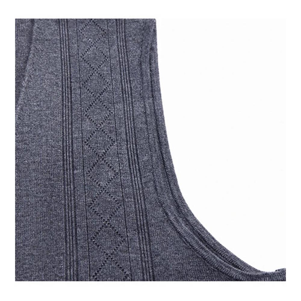Stilvoller Herren-Pullunder für Herbst & Winter Ärmellose Strickweste mit Knöpfen in Einfarbigem Design