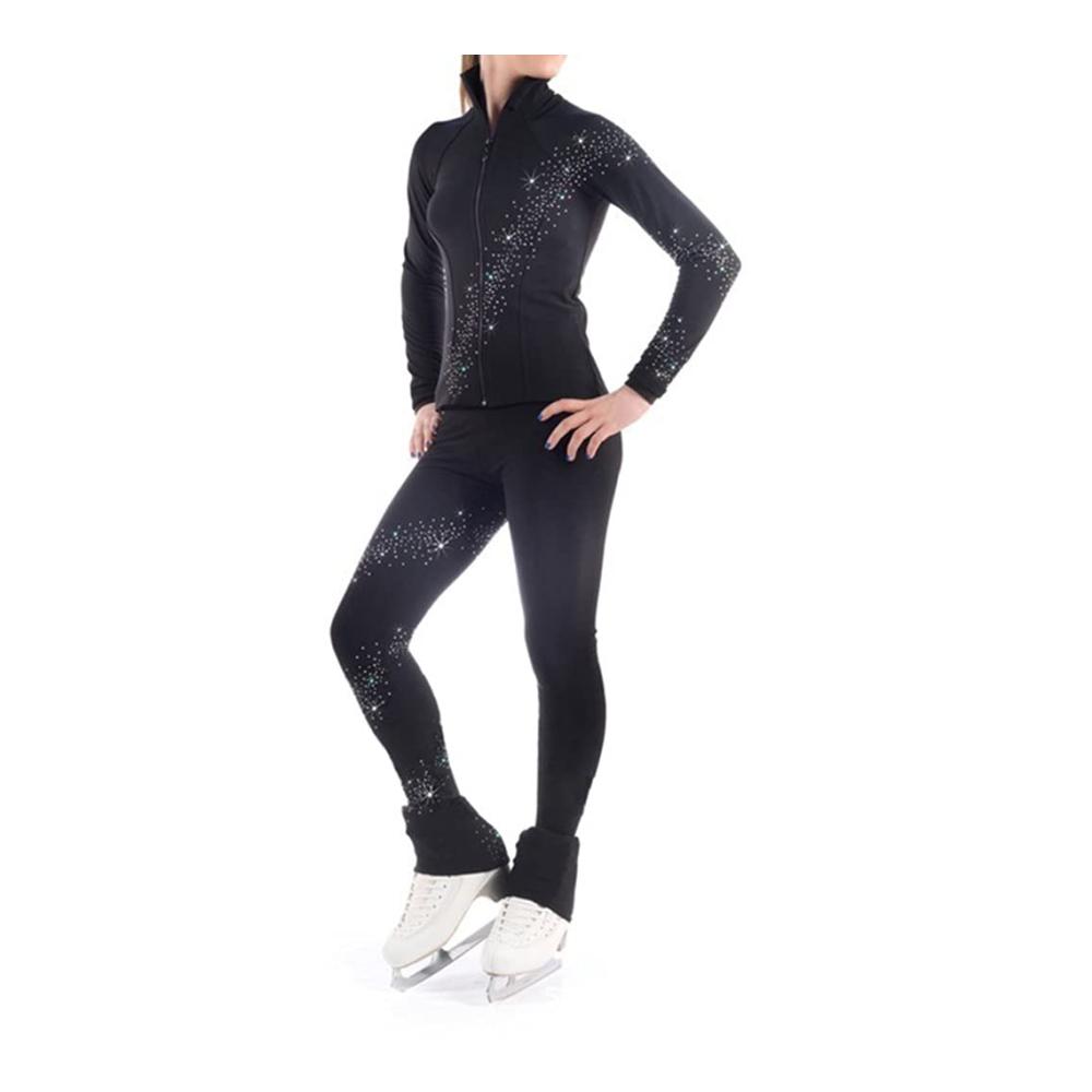 Elegante Strumpfhosen mit Kristall-Verzierung Perfekt für Damen und Mädchen stilvoll und bequem ideal für Aktivitäten wie Eislaufen und Training. Gönnen Sie sich Luxus