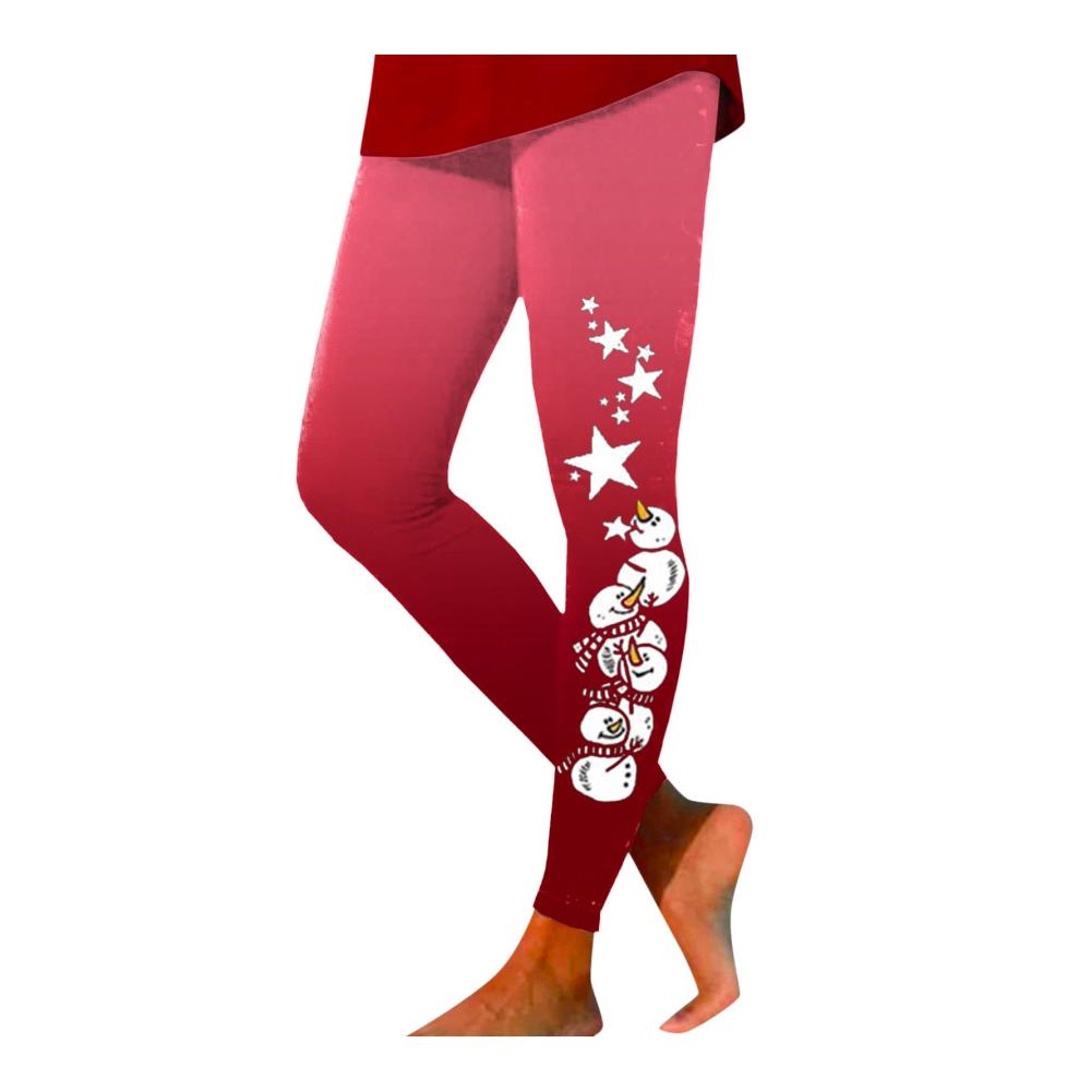Weihnachten-Gedruckte Weiße Damen Yoga-Hose Stilvoll Elegant & Bequem. Perfekt für Casual Fashion und Sport. Jetzt erhältlich greifen Sie zu