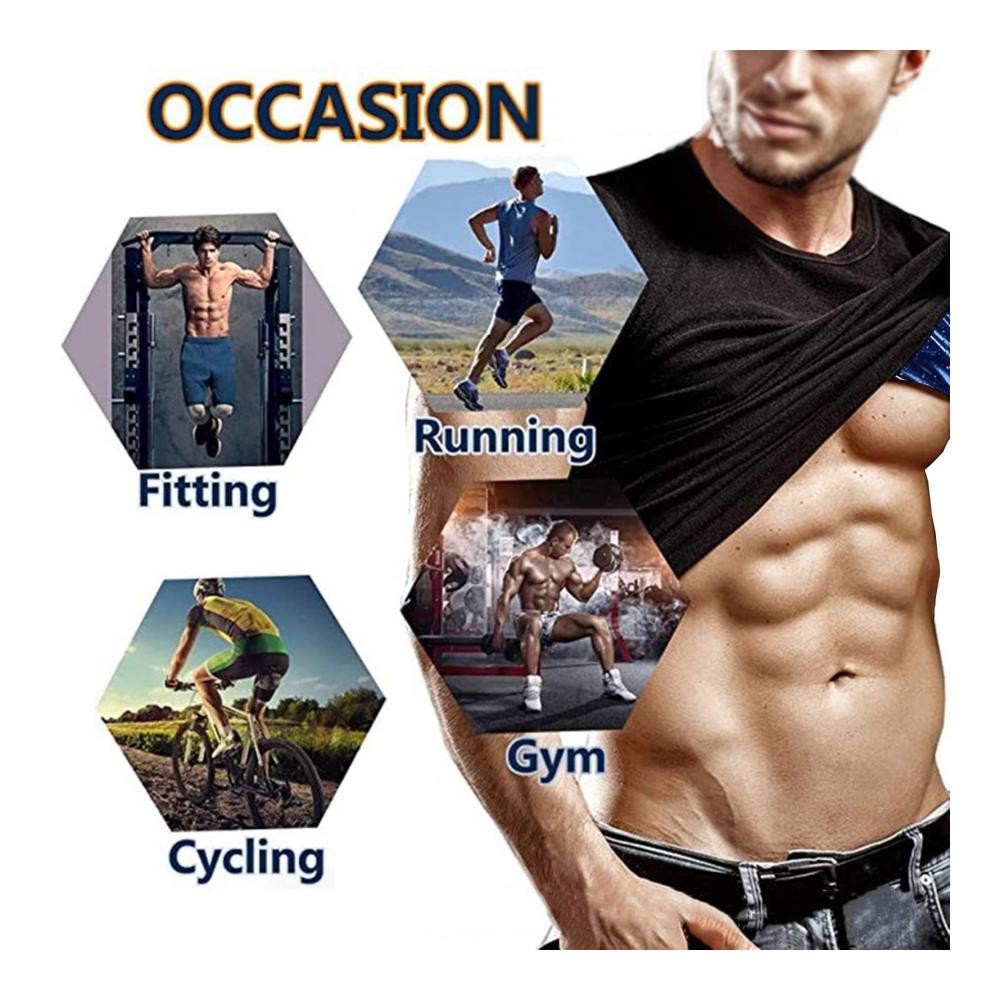 Perfektes Training Herren Sauna Unterhemd zur Gewichtsreduktion mit Reißverschluss. Hot Neopren Korsett Taille Trainer für schlanken Körper. Männer 4XL
