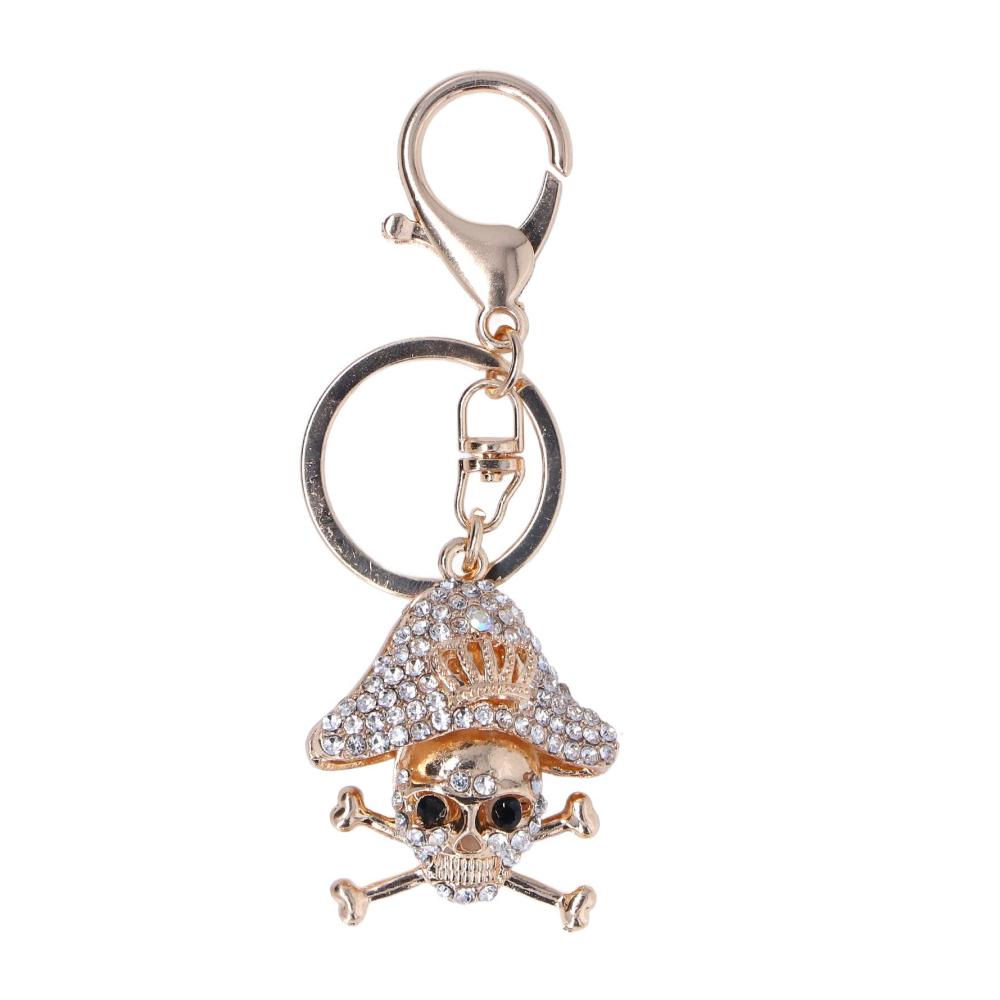 Damen LANTRO JS Schlüsselanhänger Totenkopf-Motiv für Stil und Funktion - Eleganz und Langlebigkeit vereint - Ein Must-have für jeden Look! Siehe Abbildung für Details