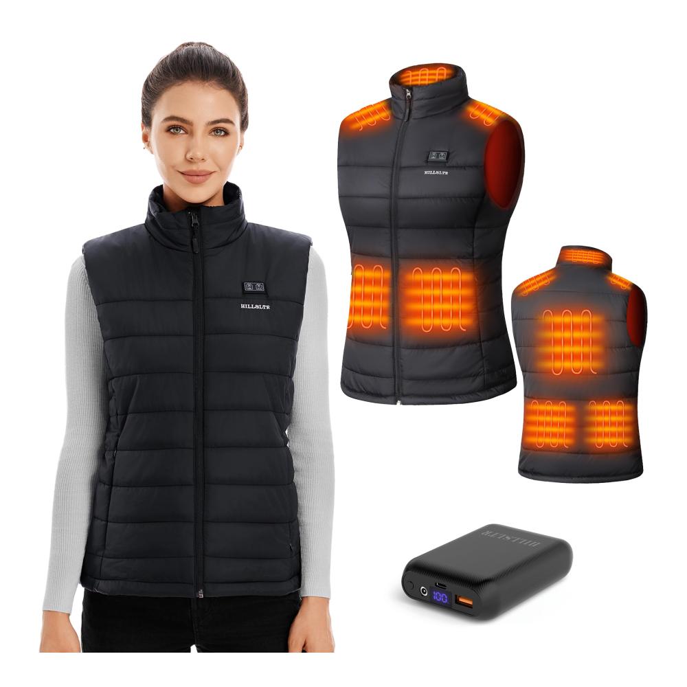 Entdecken Sie die ultimative Wärme Beheizbare Weste für Damen mit 16000 mAh Powerbank! Genießen Sie 8 Heizzonen und 3 Temperatureinstellungen für maximalen Komfort beim Skifahren und Wandern