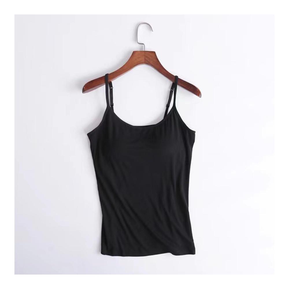 Entdecken Sie den ultimativen Komfort Nahtloses Damen Tanktop mit BH verstellbaren Trägern & Stretch-Baumwolle - Perfektes Geschenk für Weihnachten Geburtstag & Neujahr