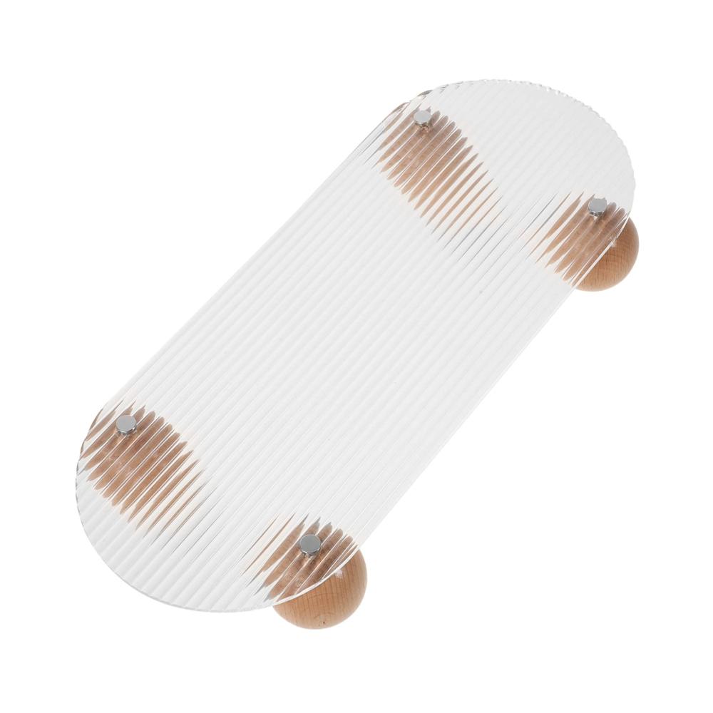 Brillantes Acryl Schmucktablett Perfekt für Schminktische und Reisen. Schönes Dekoratives Tablett für Schmuck Parfüm und Hautpflege auf Kommoden und Schminkkommoden