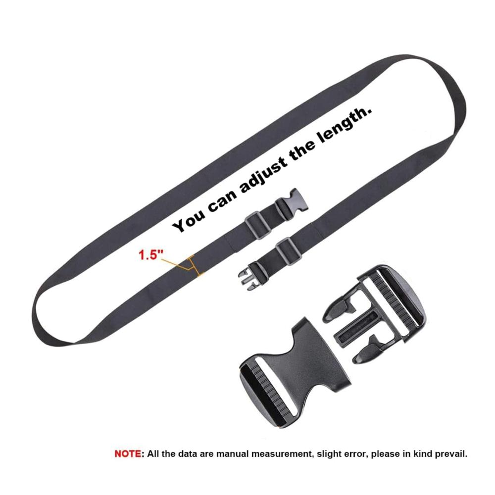 Erhalten Sie mehr Komfort und Sicherheit mit unserem 4er-Pack verstellbarer Gurte & Riemen 150cm lang und 38cm breit. Perfekt für Ihre Gepäckstücke und mehr