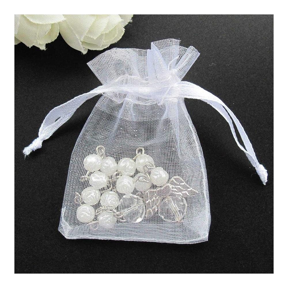 30 Mini-Kranz-Perlen aus Acryl für Taufe Erstkommunion und Geschenke