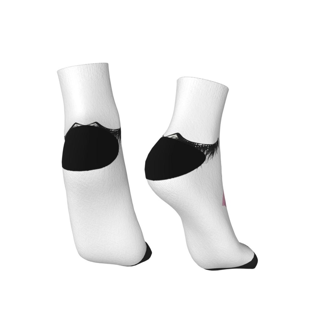 Knöchelsocken Damen | Bequeme Unisex-Socken mit modischen Mustern | Wadenlange Baumwolle-Socken One Size