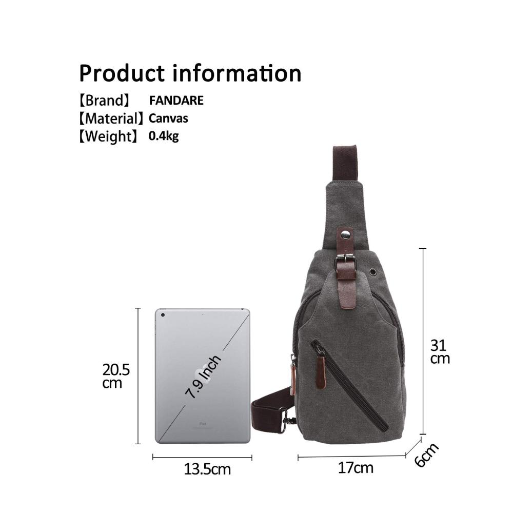Entdecke die Vielseitigkeit Multifunktionale Schultertasche mit Kopfhöreröffnung für Studenten Partys & Outdoor-Aktivitäten! Damen & Herren lieben die Verschleißfestigkeit der Leinwand