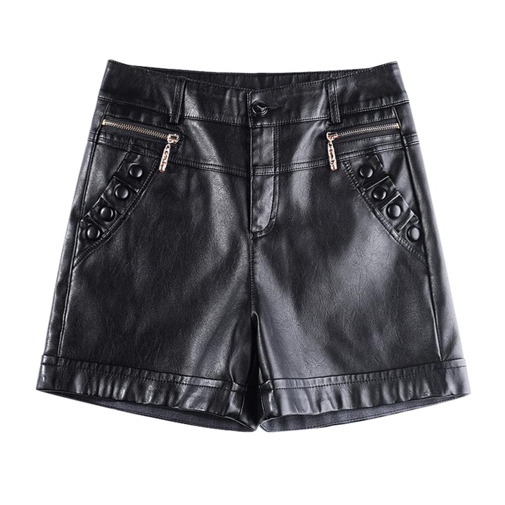 Entdecke den ultimativen Style Damen PU-Leder High Waist Shorts mit Reißverschluss für Nightlife & Bühnenkunst. Jetzt erhältlich für deine perfekte Performance
