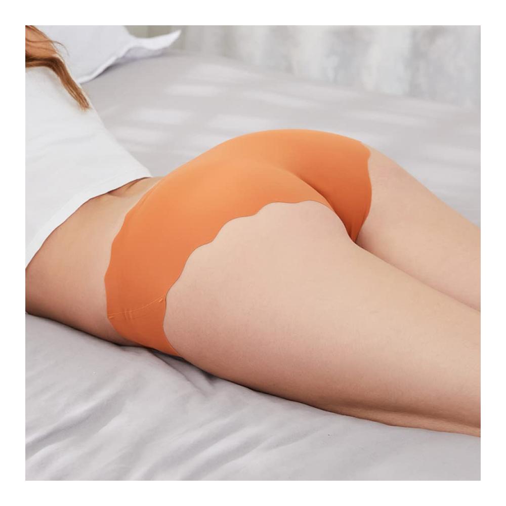 Damen Nahtlose Slips 10er Pack Hipster Panty Unsichtbare Unterwäsche No Show Höschen Atmungsaktive Slip Dessous