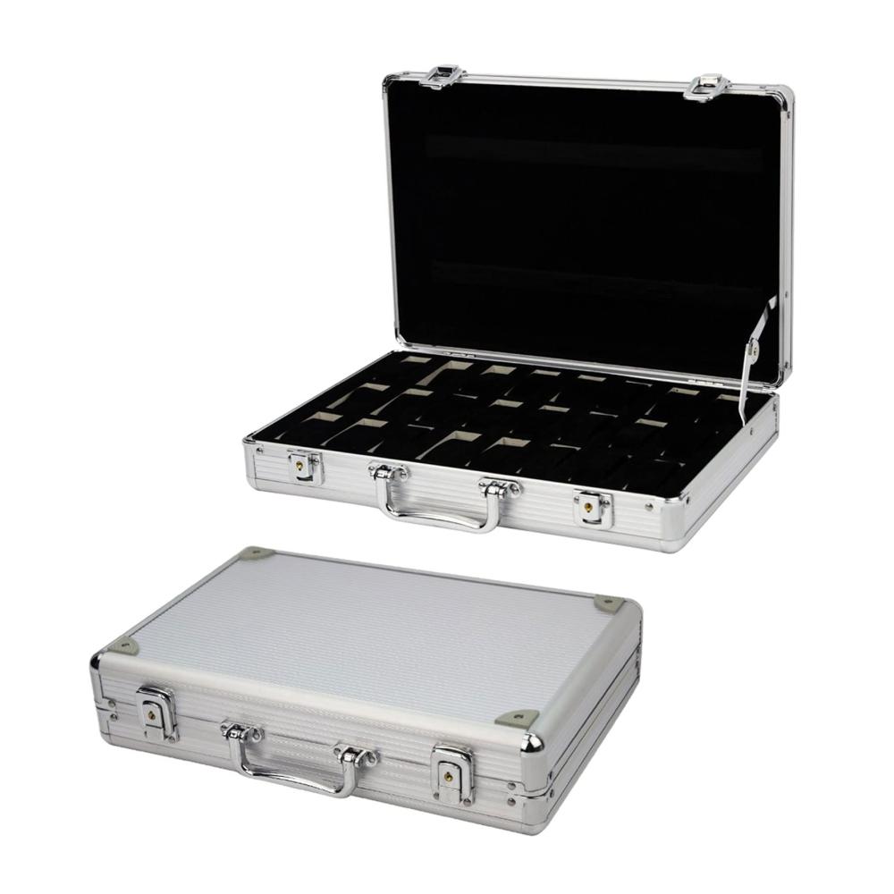 Brillante Organisation für Uhrenliebhaber 24-Fach Uhrenbox mit Reise- und Aufbewahrungsfunktionen - Perfekter Schutz und Stil für Ihre Uhrenkollektion