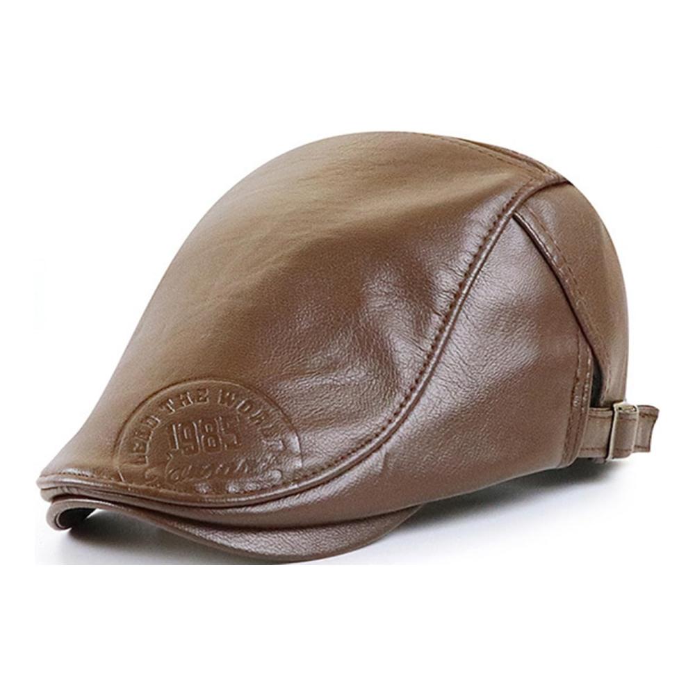 Stilvoll durch den Winter Verstellbare Baskenmützen & Barette aus hochwertigem PU-Leder von JFAN für Damen und Herren