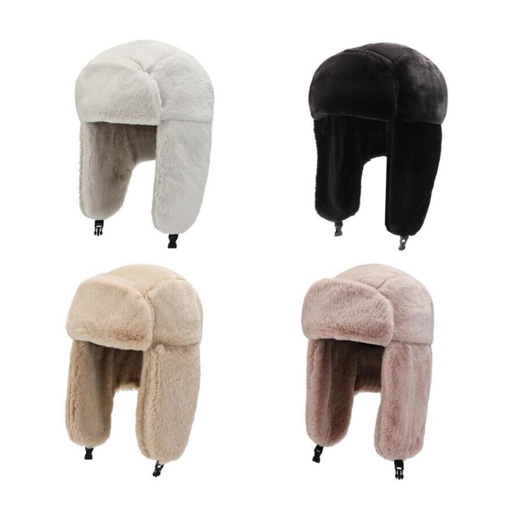 Kuschelige Fliegermütze für Damen und Herren Warme Kunstfellmütze mit Ohrwärmern und Trapper-Stil für ultimativen Winterkomfort und Stil. Perfekt für Outdoor-Abenteuer