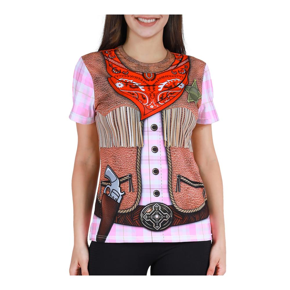 Einzigartige Cowgirl Kostüme T-Shirts für Damen Stilvoll bequem und authentisch! Holen Sie sich Ihren Western-Chic jetzt
