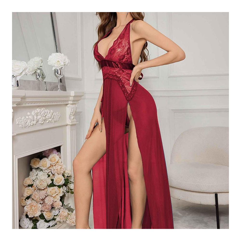 Entdecken Sie den ultimativen Komfort mit unseren neuen Damen-Unterhosen-Set! Einfarbig sexy Muster Jacquard und hohles Netz für einen verführerischen Look. Jetzt mit hoher offener Gabel