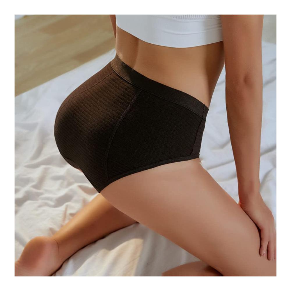 Perioden-Unterhosen für Damen Teenager aus Baumwolle Übergröße Menstruationshöschen auslaufsicher Postpartum-Slips Unterhosen (3er-Pack